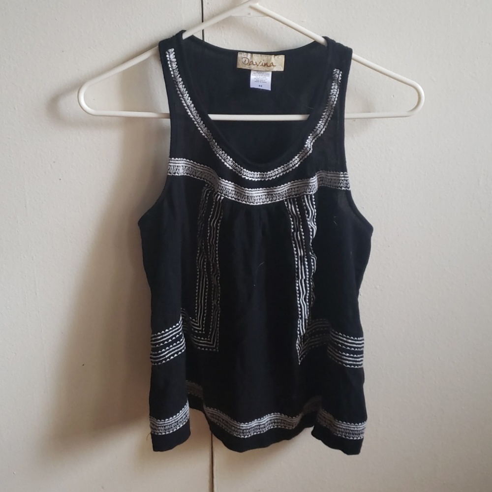 Stitch pattern tank top